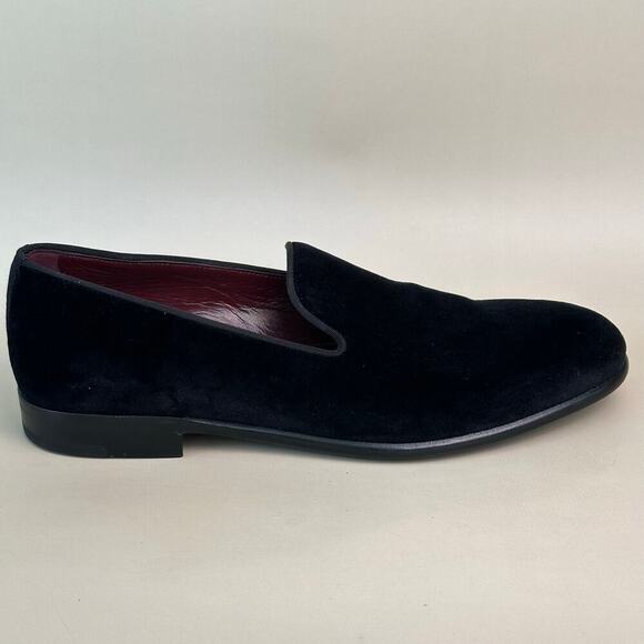 Dolce & Gabbana Black Velvet Loafers for Men - Luxury Designer Shoes Size 9 main image 7